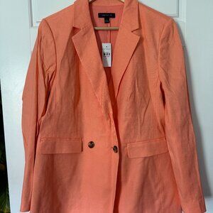 Linen Double-Breasted Blazer